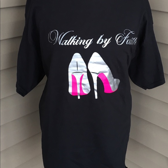 Walking By Faith T-Shirt - Picture 2 of 4